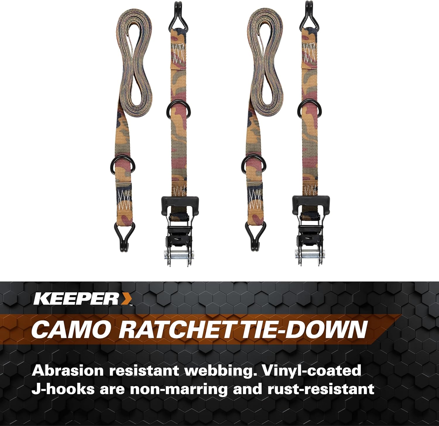 16' X 1-1/4" Diamond Series Pro Ratchet Tie-Down