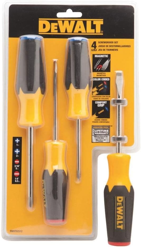 DEWALT Screwdriver Set, 4 Piece (DWHT62512)