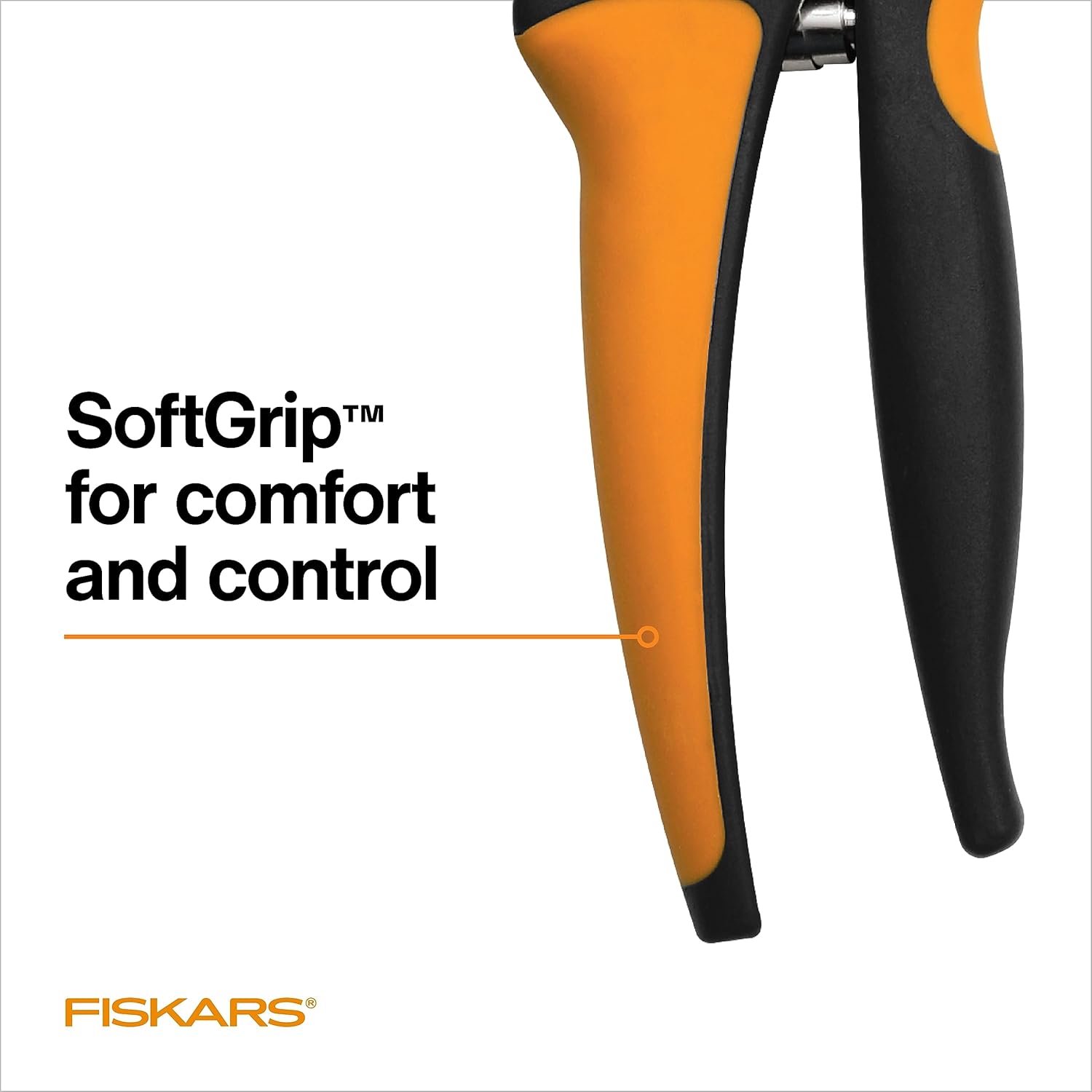 Fiskars SoftGrip Bypass Pruner 5/8" Tree and Branch Cutter - Bypass Pruning Shears and Garden Clippers with Sharp Precision-Ground Steel Blade