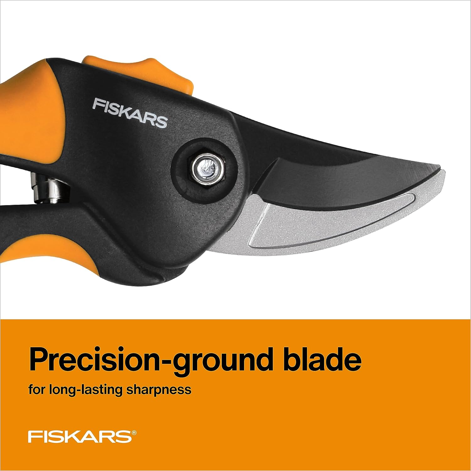 Fiskars SoftGrip Bypass Pruner 5/8" Tree and Branch Cutter - Bypass Pruning Shears and Garden Clippers with Sharp Precision-Ground Steel Blade