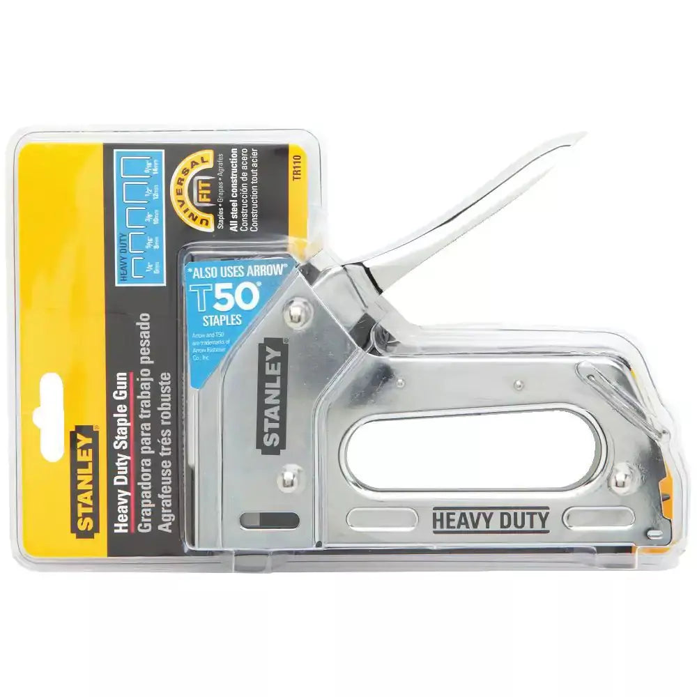 Heavy Duty Steel Staple Gun Stanley Staples Stapling Office Stapler STNTR110