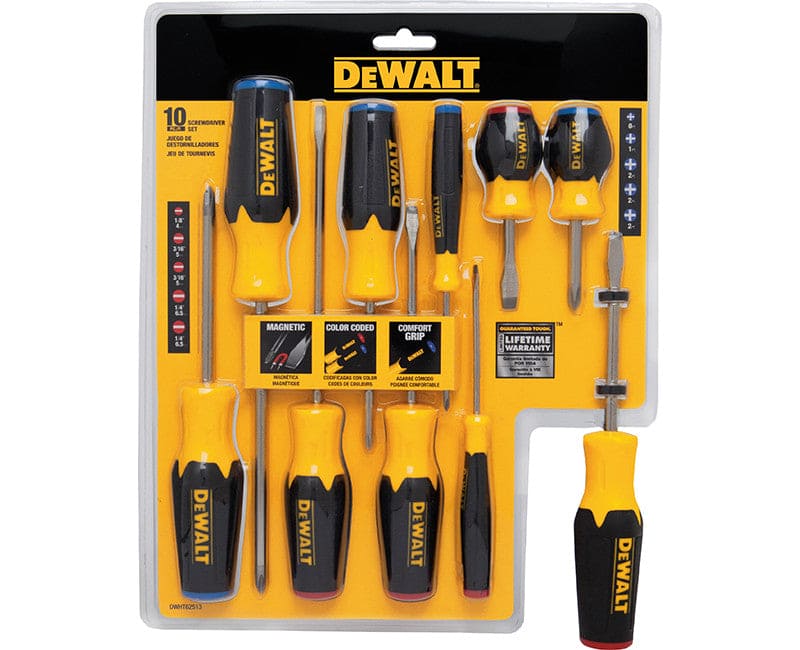 DEWALT Screwdriver Set, 10 Piece (DWHT62513)